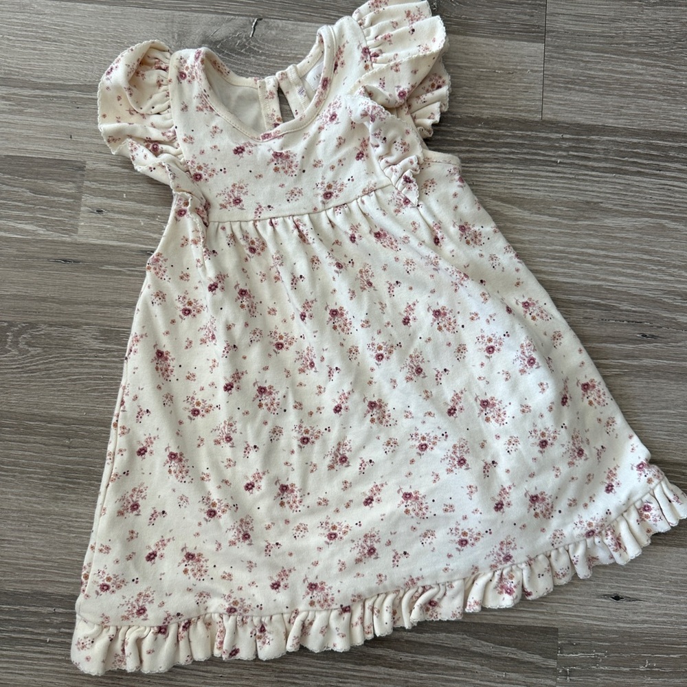 Jamie Kay Floral Cream Dress 6-12 Months